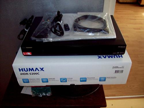 Humax 5200c full hd recorder met 500 gb opname in hd