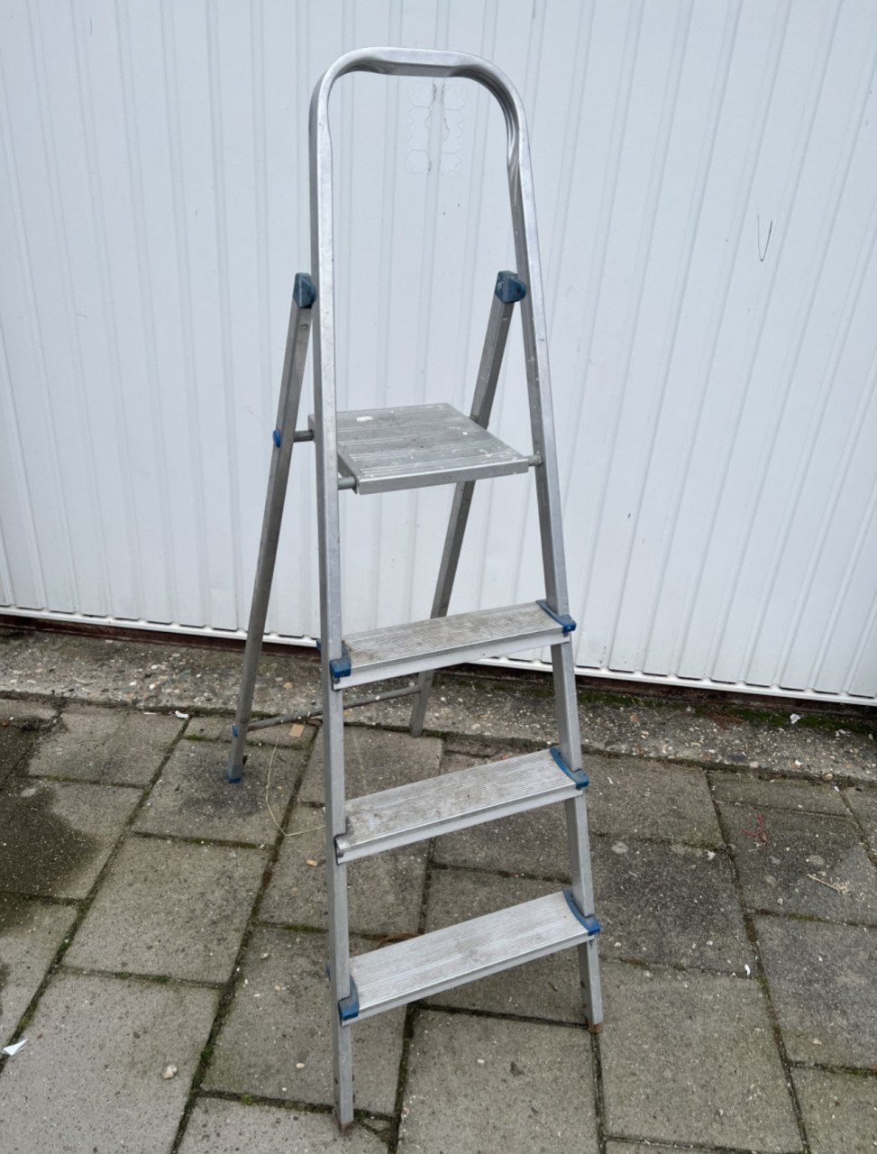 Aluminium huishoudelijk trap met 4 treden