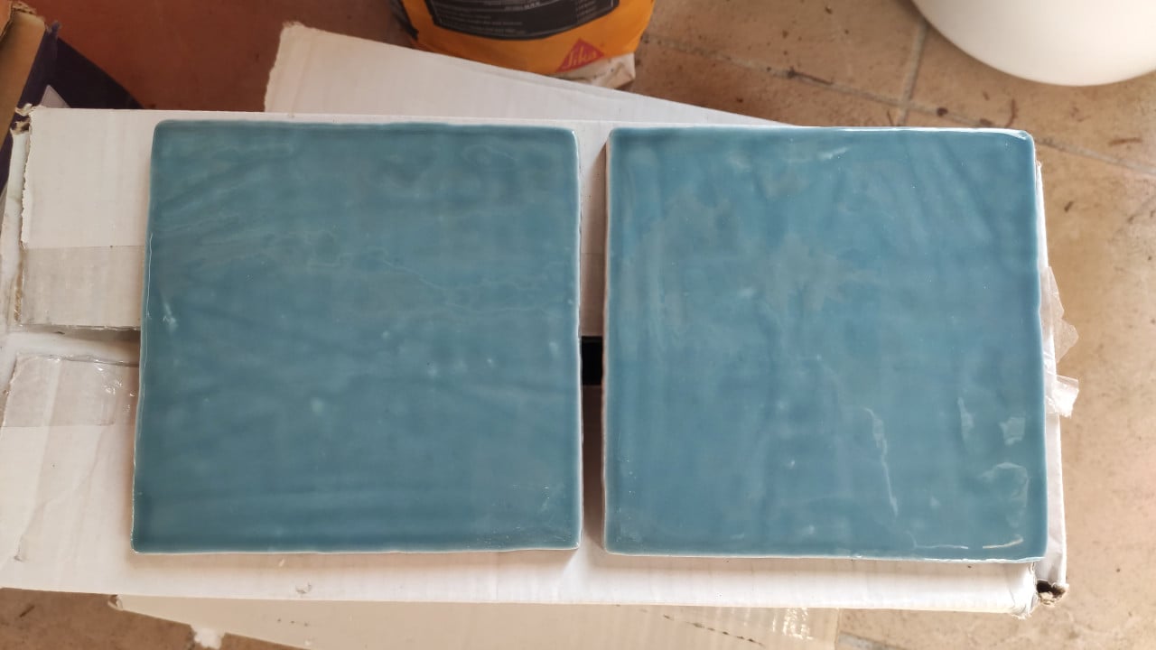 Hele mooie handvorm tegels 13x13