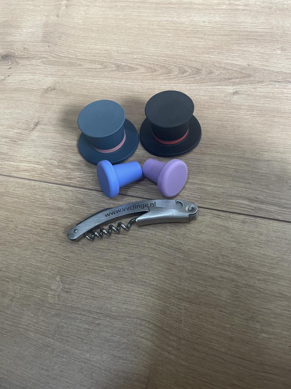 Kurkentrekker + afdek dopjes