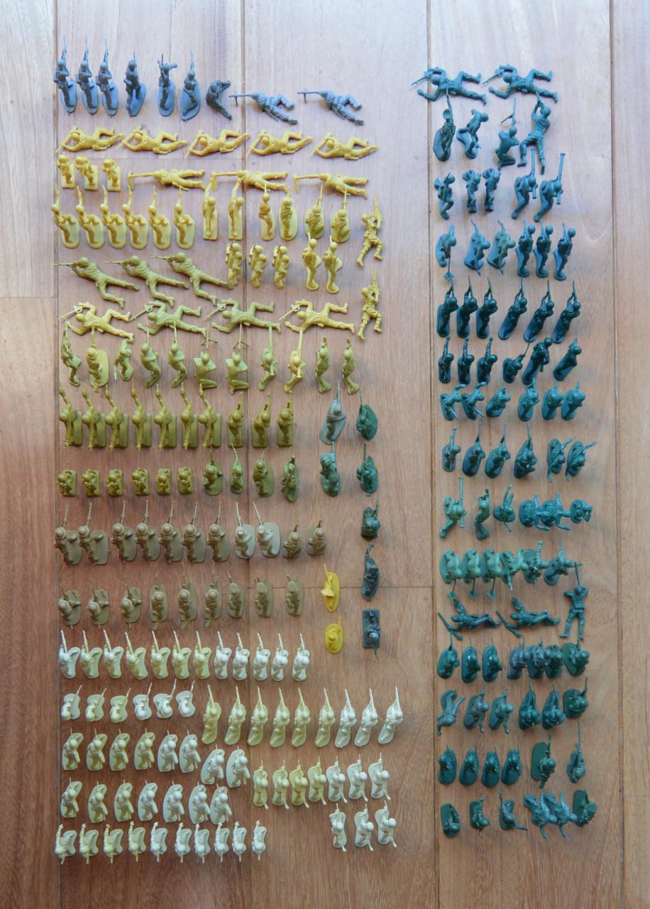 Megaset green army men (legerset speelgoed)