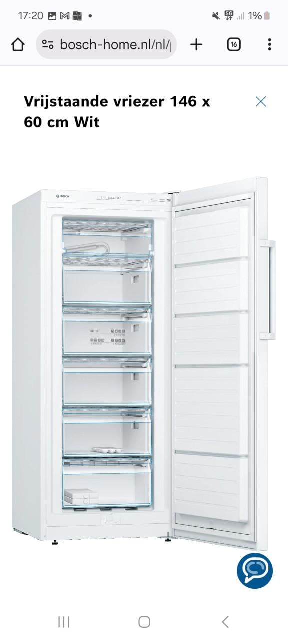 Bosch vriezer als nieuw
