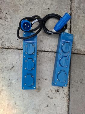 Crusader Products CEE verlengkabel met 3 stop