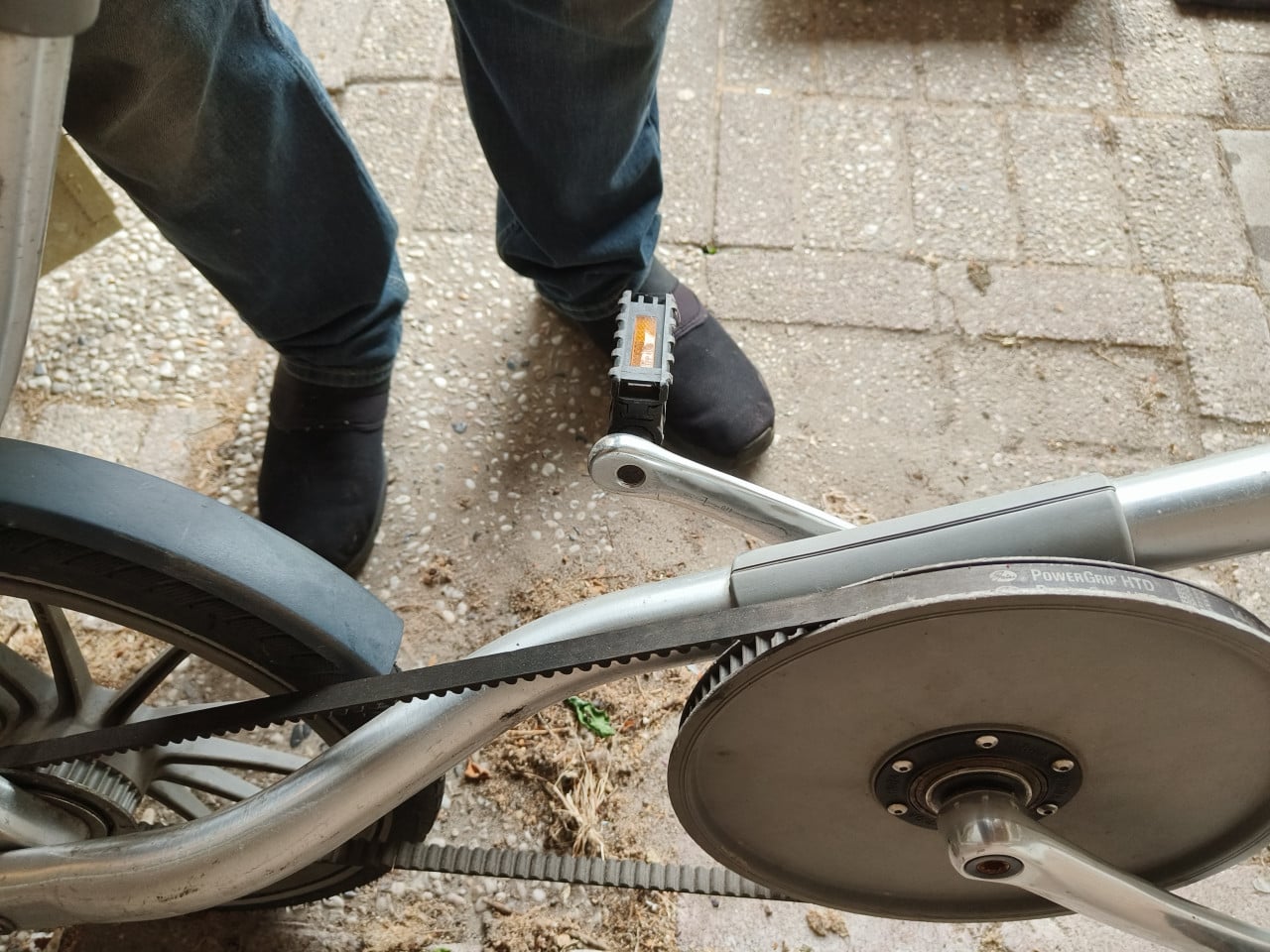 Strida vouwfiets Zilvergrijs aangeboden