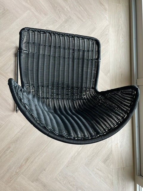 Eetkamerstoel WOOOD Wings kleur zwart 4 st BINNEN & BUITEN