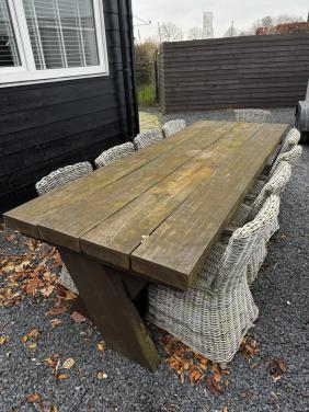 Buiten eettafel 8 pers