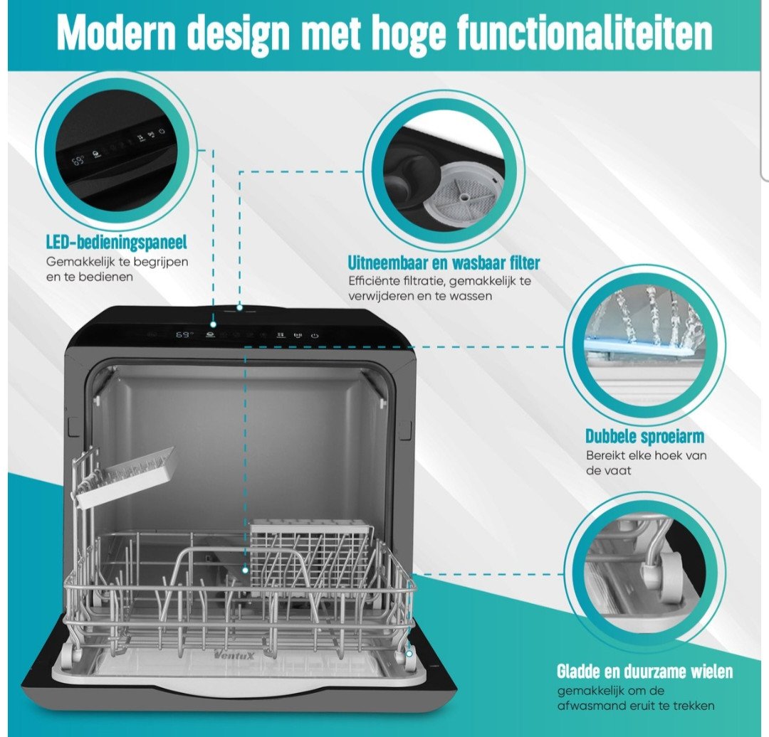 Ventux compacte vaatwasser