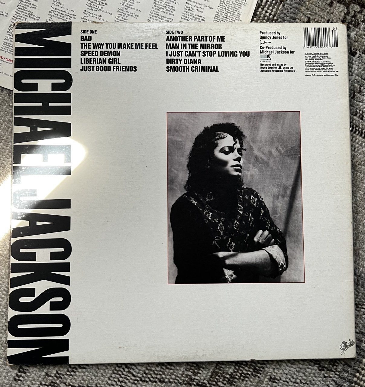 Michael Jackson lp Bad