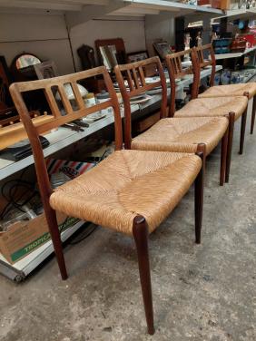 Vintage designstoelen Niels Otto Molle