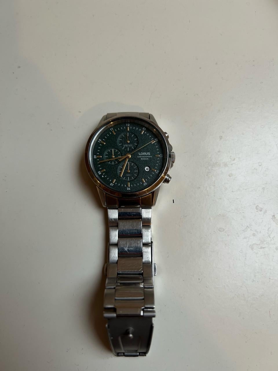 Lorus Chronograph Herenhorloge Groen/Zilver – RT339KX9