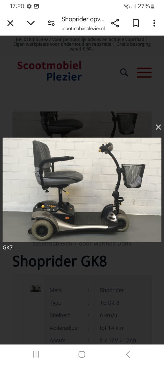 Shoprider scootmobiel Mango Smartboy