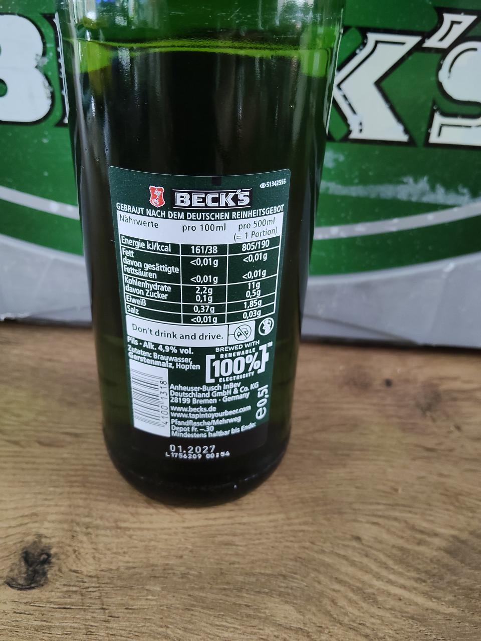 Kratten Beck's bier 20x50cl