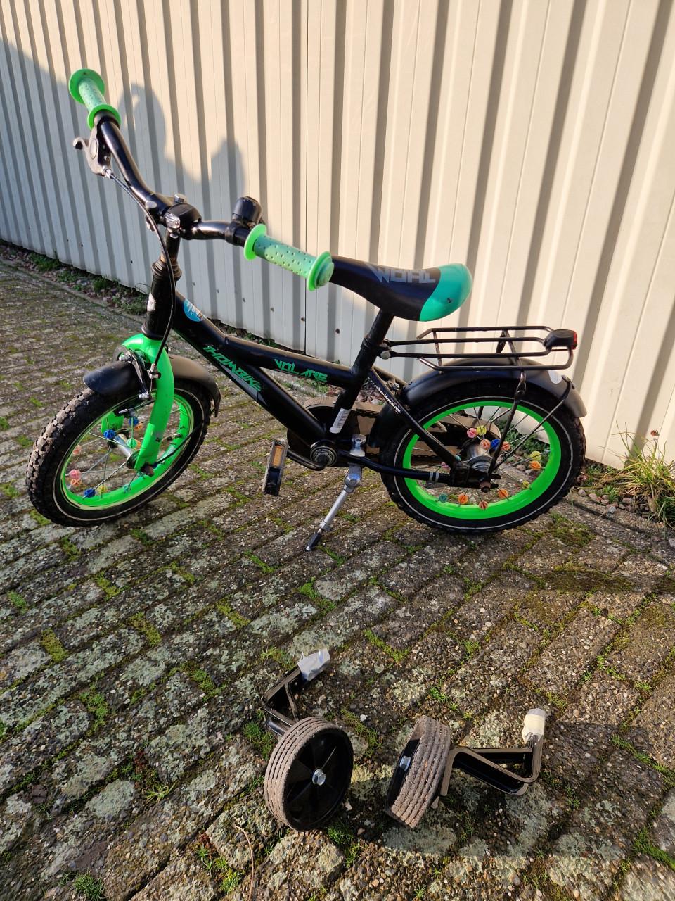 14 inch kinderfiets met zijwieltjes