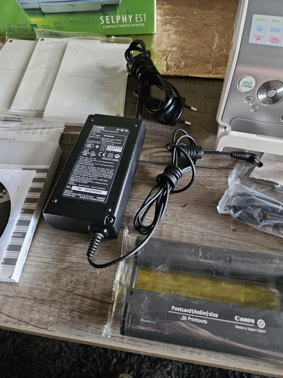 Zgan Canon SELPHY ES 1 draagbare fotoprinter/met accessoires....