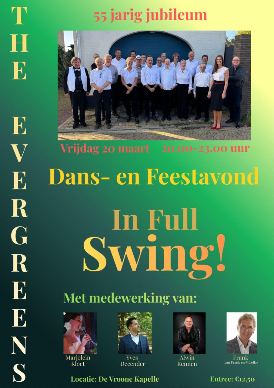 Dans en feestavond met The Evergreens in de Vroone in Kapelle (20 maart)