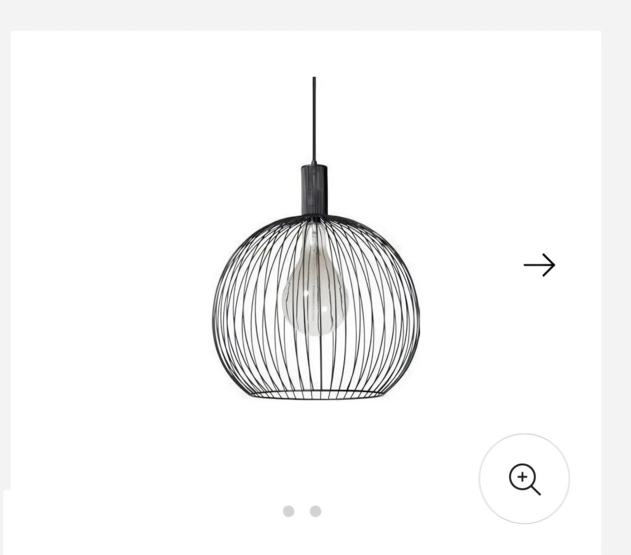 Te koop: metalen hanglamp