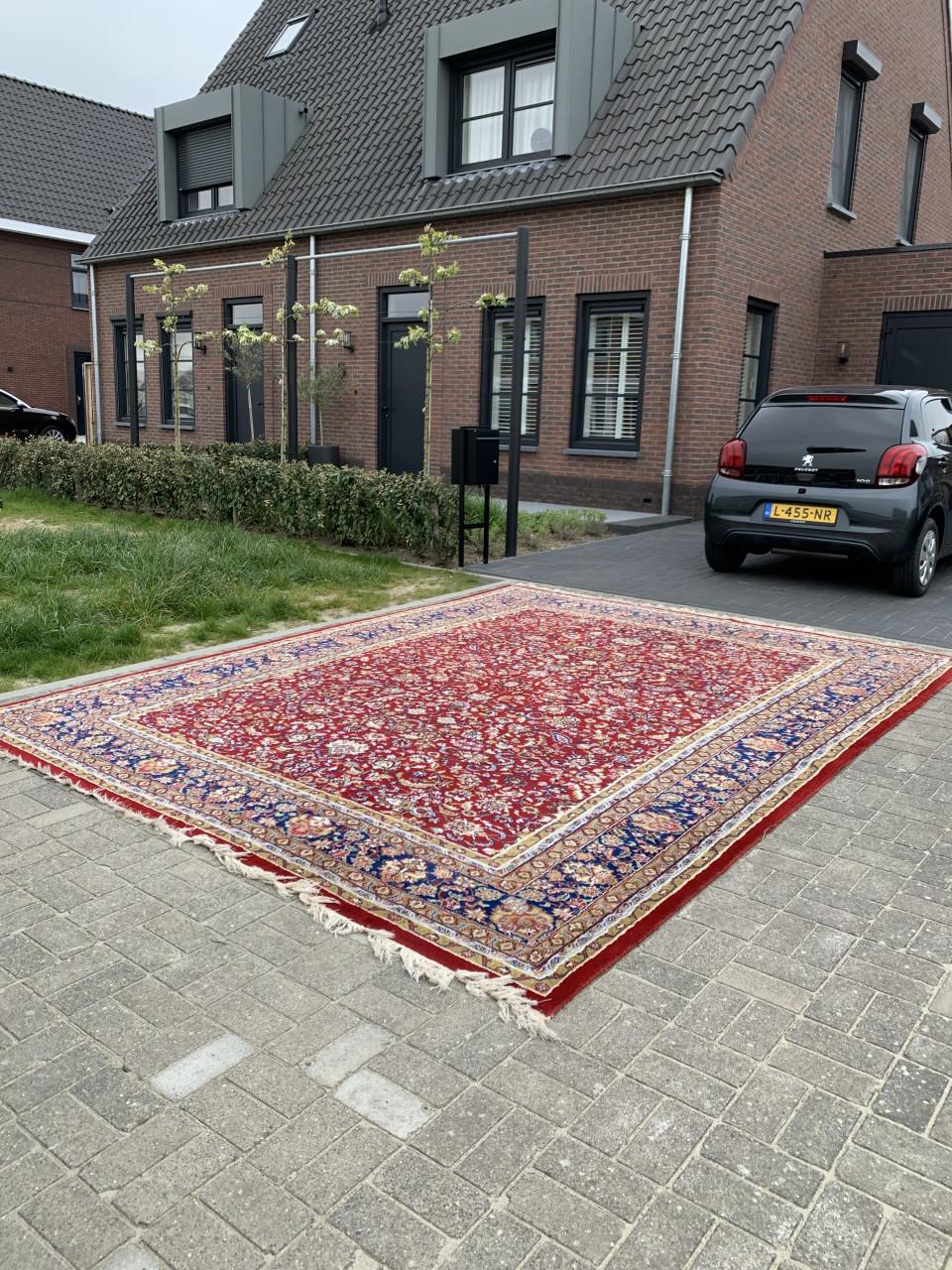 ❣️Mega Groot Handgeknoopt Vintage Vloerkleed❣️400x310 cm❣️