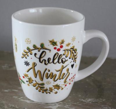 Kerst mokje senseo koffie mokje met tekst en print