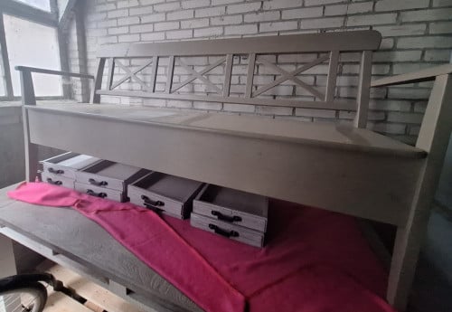 Te koop: eettafel bank