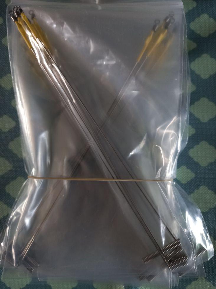 Verenstaal afhouders +/- 20cm in 4 kleuren krimpkous .