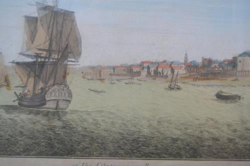 Parijse opticaprent Engels tafereeltje ca 1780