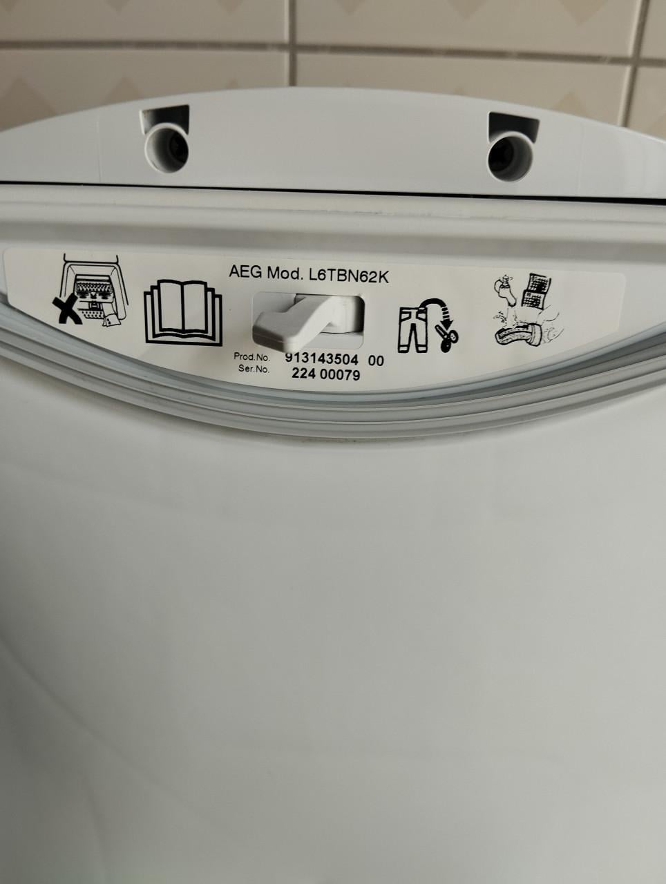 Aeg wasmachine bovenlader