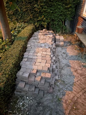 GRATIS Cobblestones/koppelstones ongeveer 10m2