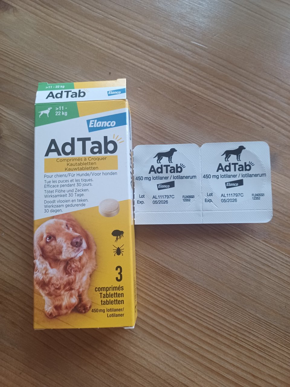 Ad tab kauwtabletten teek/vlo