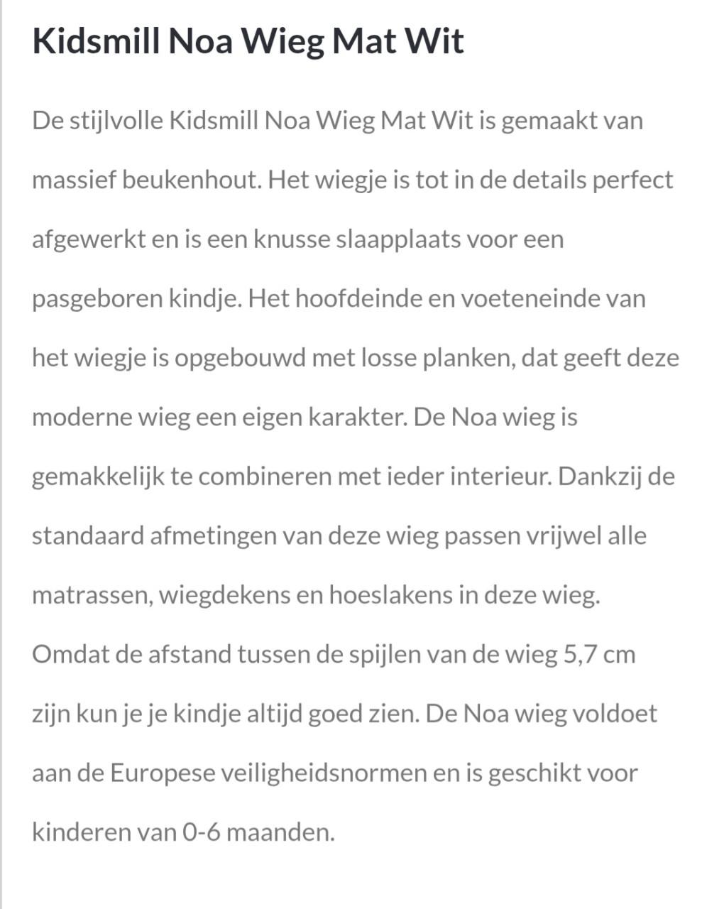 Wiegje Noa