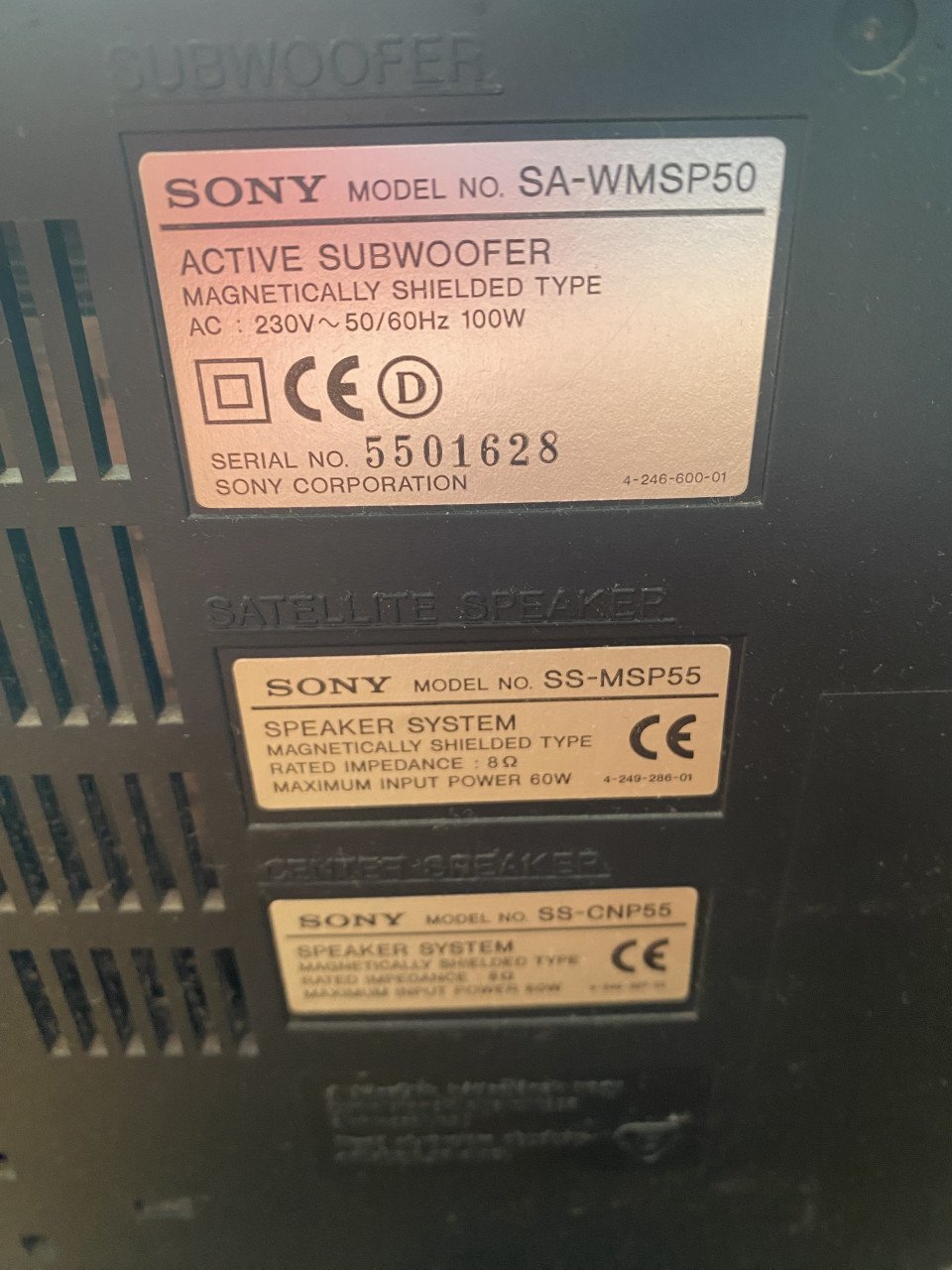 Sony surround systeem