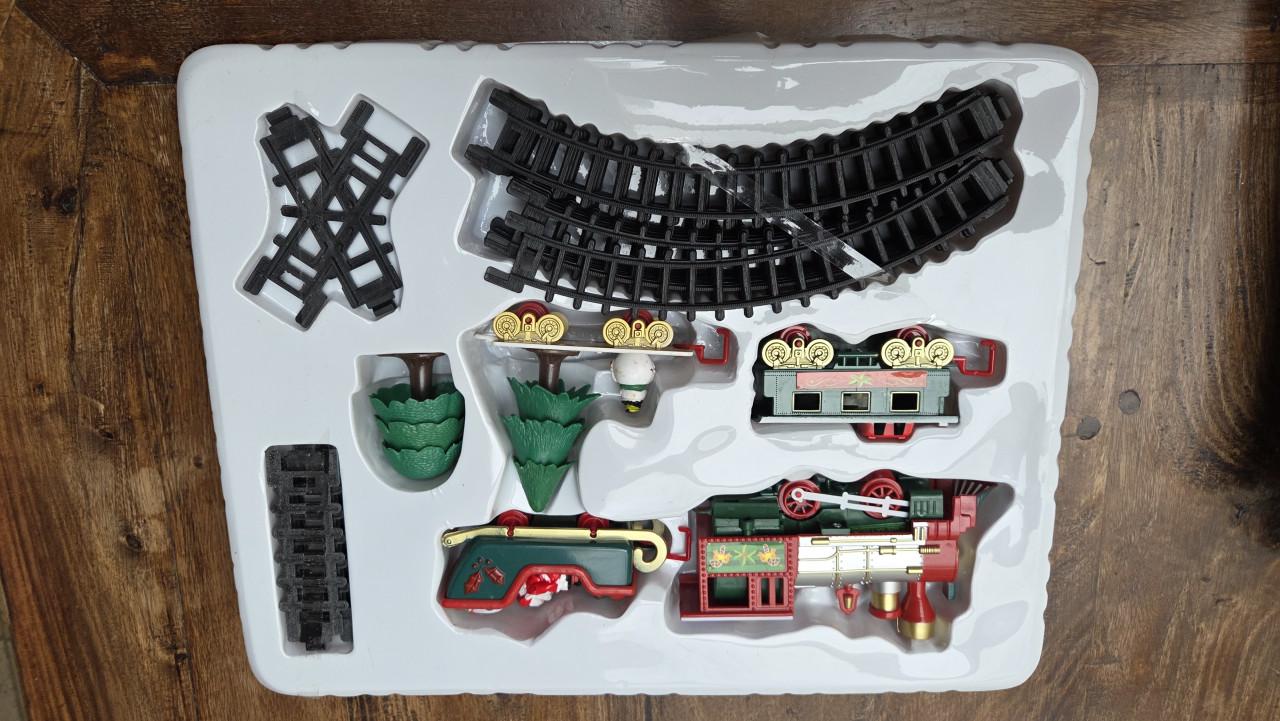 Kersttrein Set - Compleet met Muziek en Licht met extras!