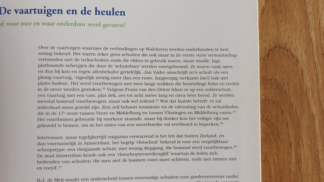 Varen over Walcherse Watergangen, van schuitvlot naar schuitvlot