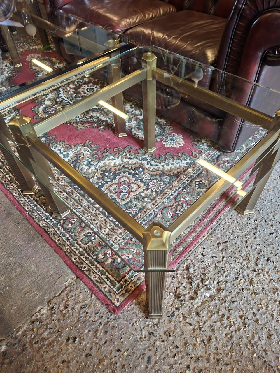 Design salontafel + 2 bijzettafels