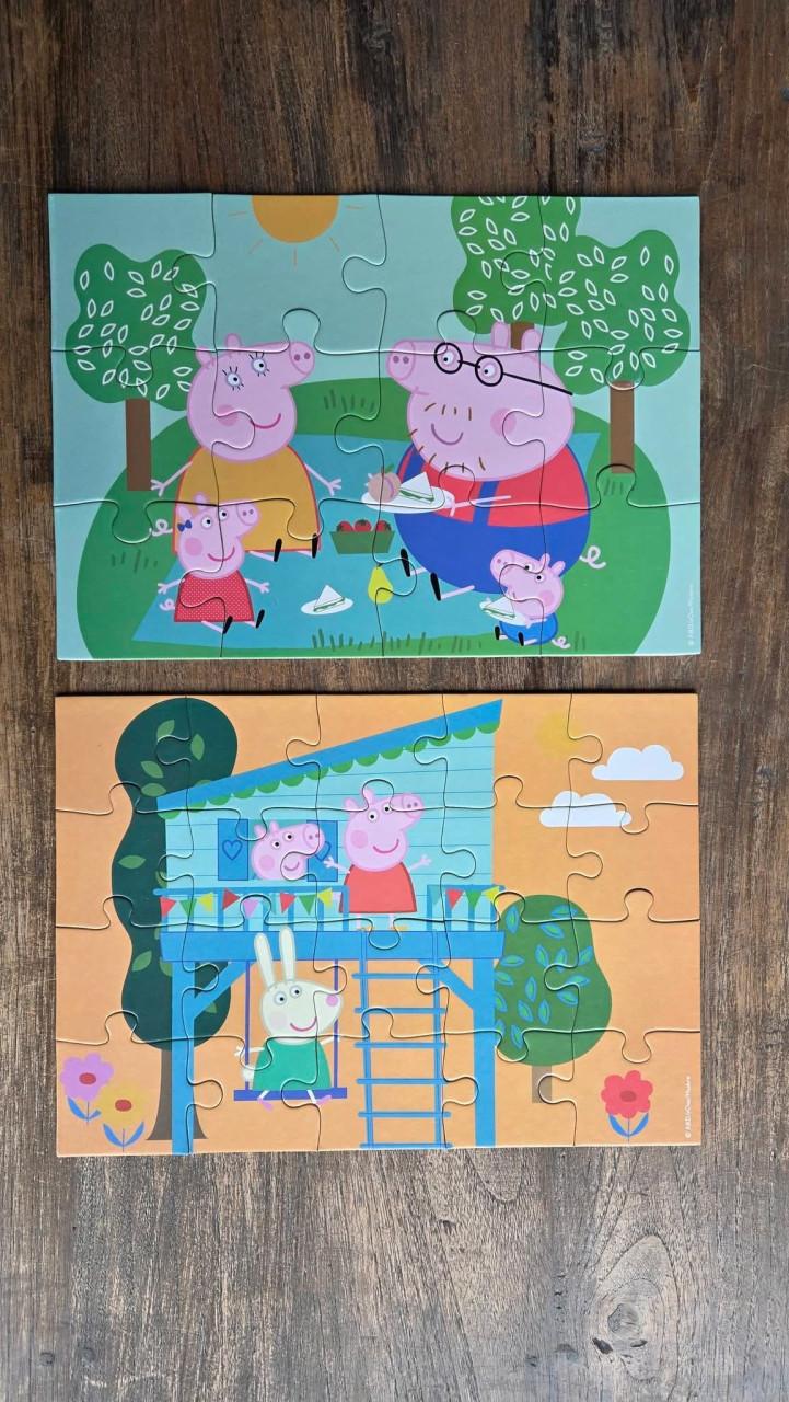🎈4 puzzels Peppa Pig in doos;