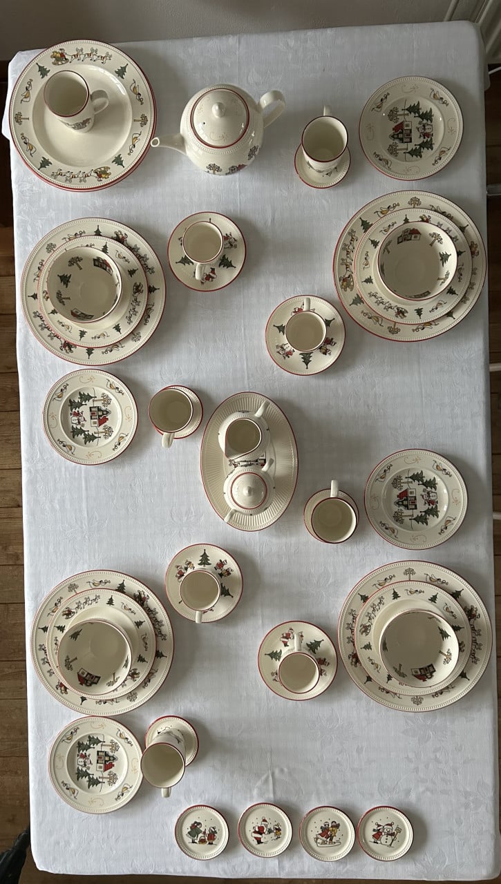 Wedgwood Windsor Christmas kerst servies.