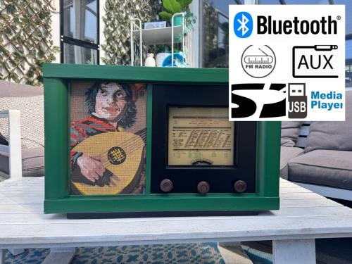 Oude radio 1940 Modern gemaakt