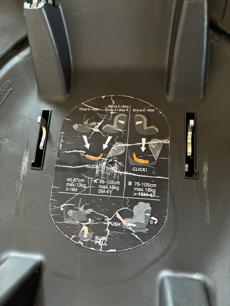 Cybex Cloud Z, Sirona Z en base