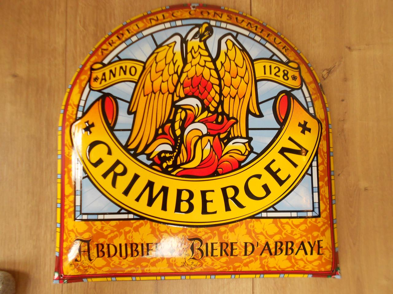 Grimbergen emaille reclamebord