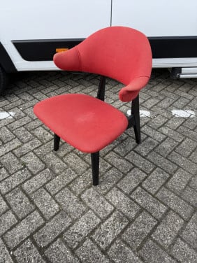 Vintage stoel / zetel / fauteuil ( shell chair / pinguïn)