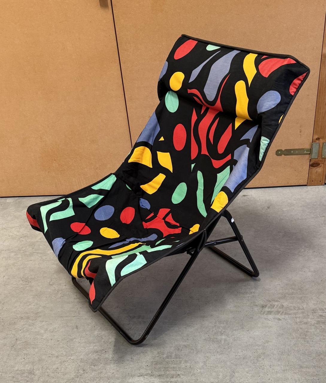 Pop Art Opvouwbare Loungestoel Jaren 90 Vintage