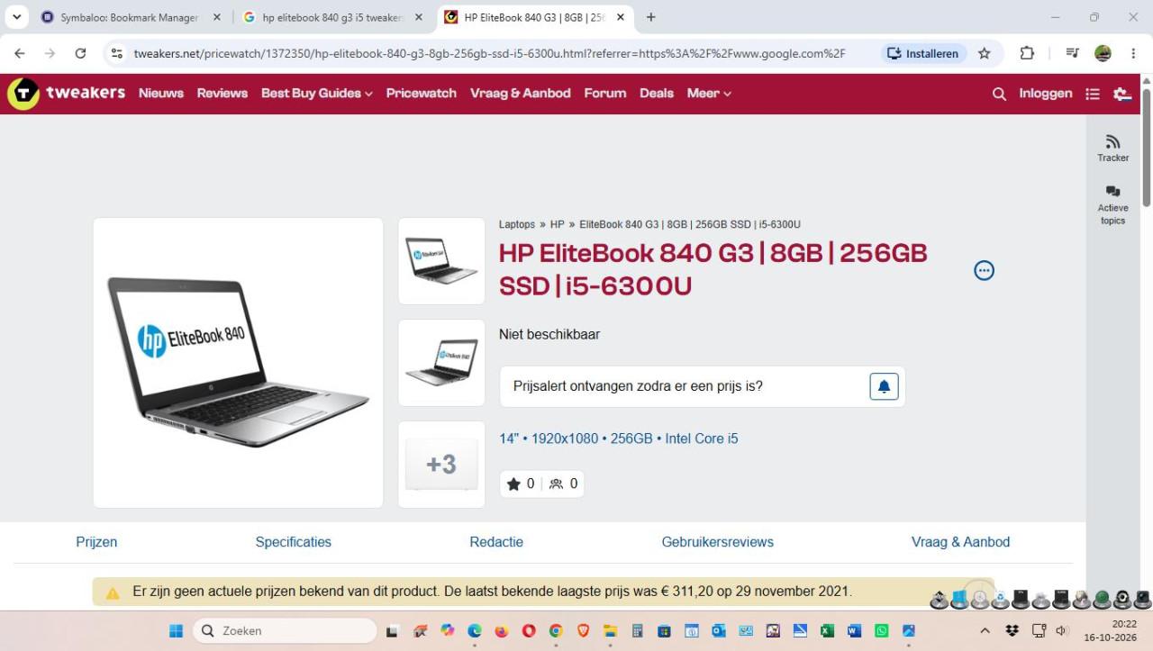 Te koop HP elitebook laptop