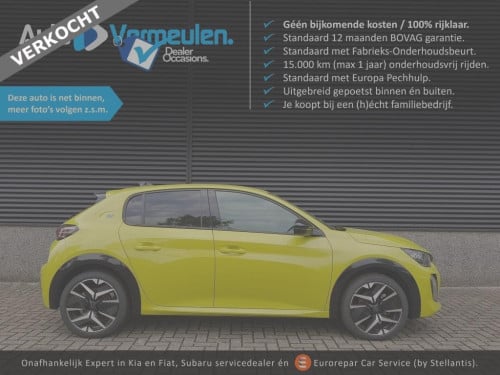 Peugeot 208 gt 51kwh 156pk verkocht