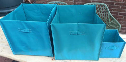 3 opvouwbare  opbergdoos mand met handgreep