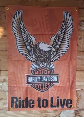Harley Davidson Ride To Live Banner