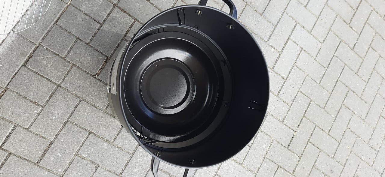 Rookoven 3in1, bbq, thermometer & ventilatiegat, barbecue rookton: ∅ 40 cm.