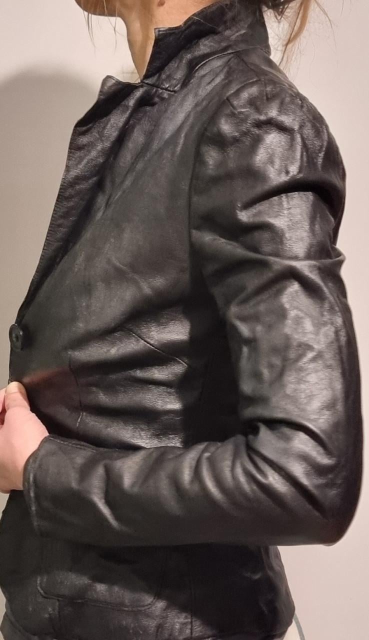 Vintage leren jasje - maat 32/34