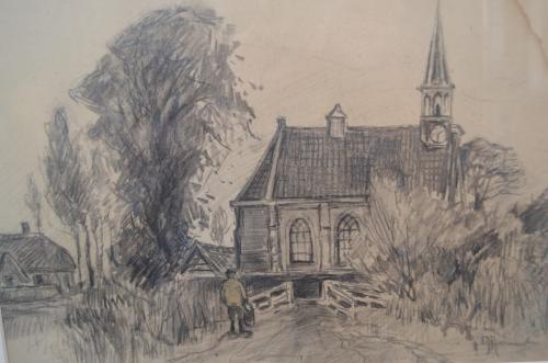 Potloodtekening G. J. Roermeester
