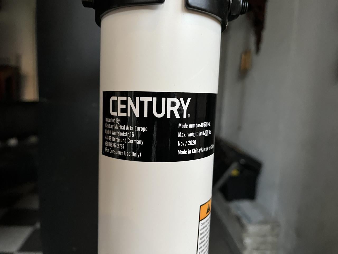 Century bokszak met standaard