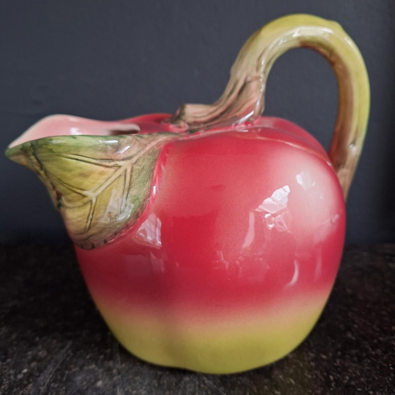 Puntgave brocante waterkan, appel