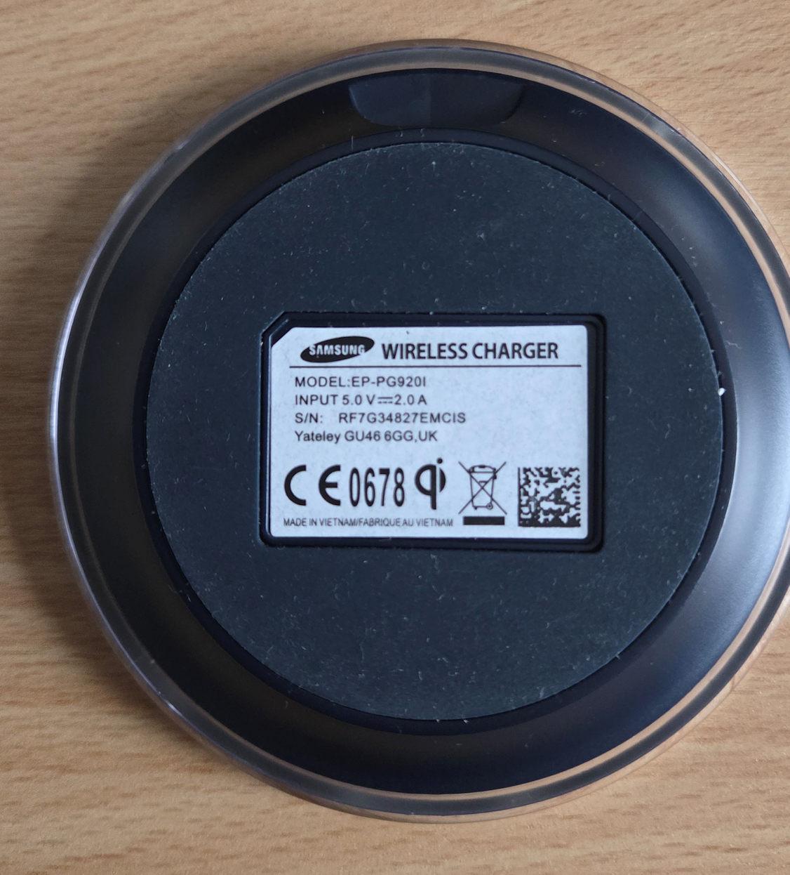 Samsung draadloze oplader